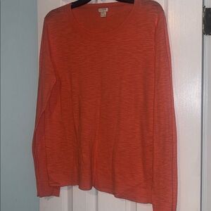 J. Crew Vibrant Orange Knit Top